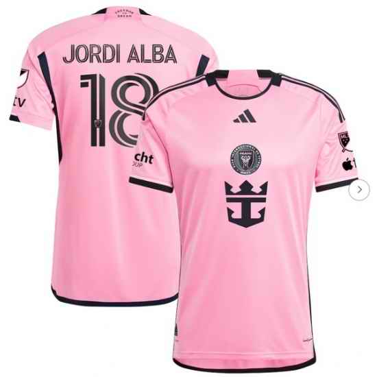 Men's Inter Miami CF Jordi Alba Ramos adidas Pink 2024 2getherness Authentic Player Jersey
